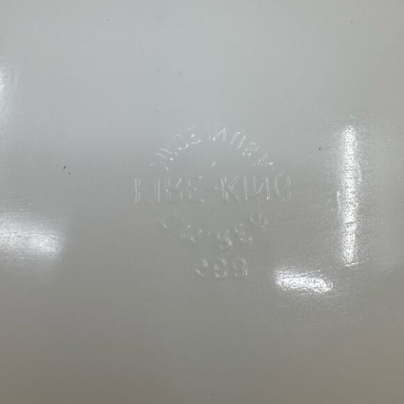 Vintage Fire King 3 Pcs-Bread Loaf Pan/Cake Pan/Split Platter Dish Peach White - Picture 2 of 16